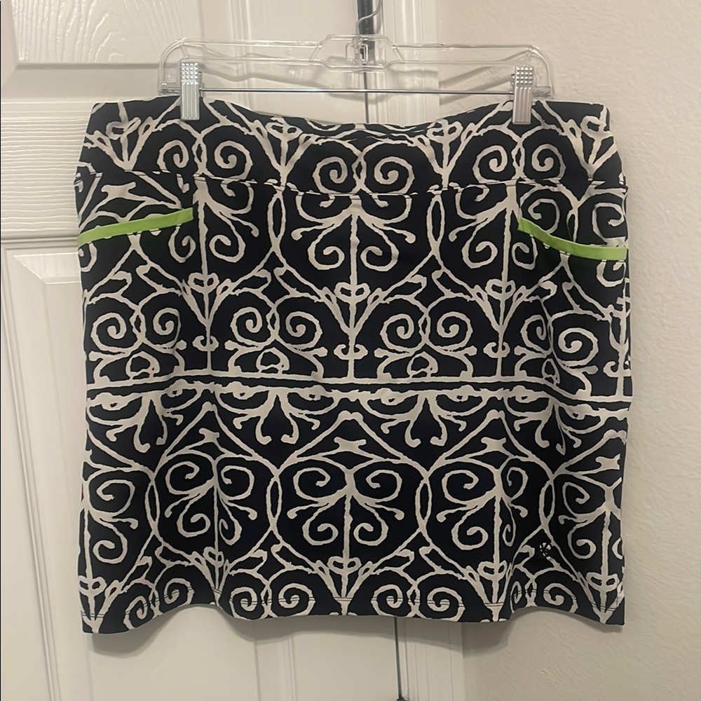 Black and White green Embellished Mini Skorts for ⛳️ or other